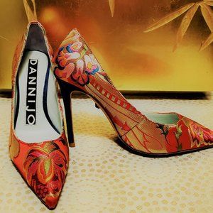 DANNIJO Tavin Tapestry High Heel Pumps